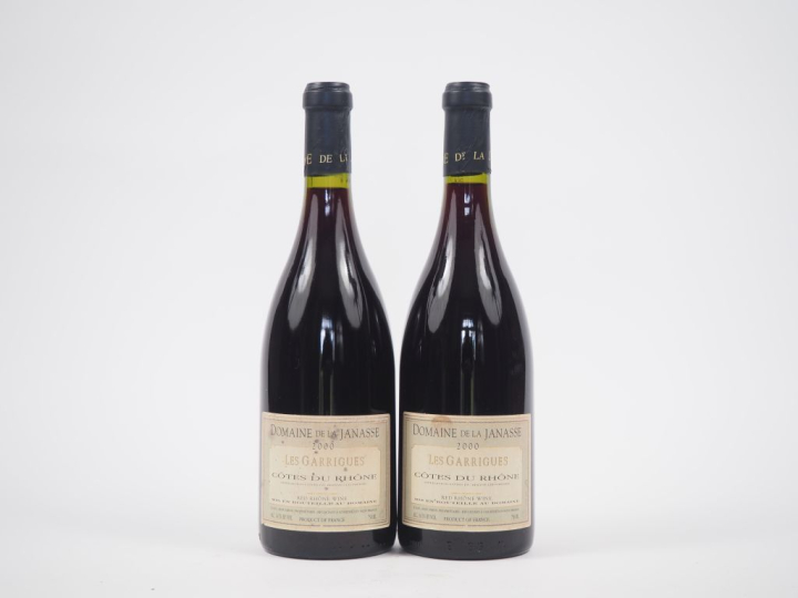 2 BOUTEILLES CÔTES DU RHONE "LES GARRIGUES" DOMAINE DE LA JANASSE - 20