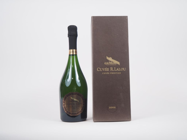 1 BOUTEILLE CHAMPAGNE MUMM "CUVÉE RENÉ LALOU" CUVÉE PRESTIGE - 2002 - 