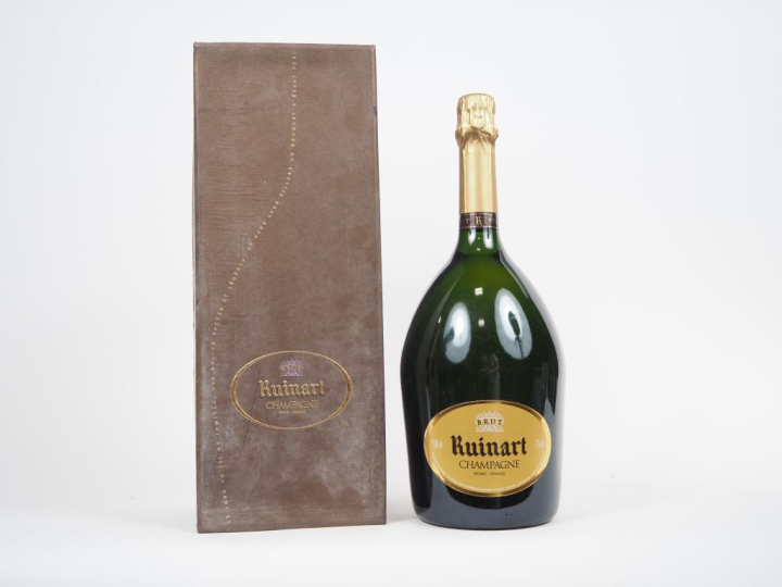 1 MAGNUM CHAMPAGNE RUINART - COFFRET ABIMÉ