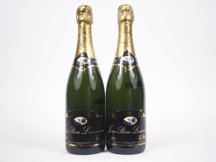 2 BOUTEILLES CHAMPAGNE JEAN PIERRE LAMOUREUX