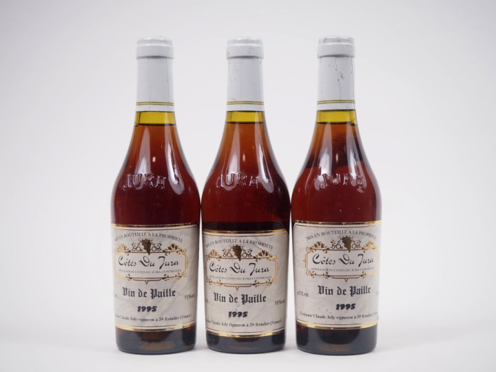 3 BOUTEILLES (37,5 cl) VIN DE PAILLE DOMAINE CLAUDE JOLY - 1995
