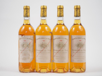 Vente aux enchères 4 BOUTEILLES DOMAINE DU TICH SAINTE CROIX DU MONT - 1988 - EA/3 ELA 