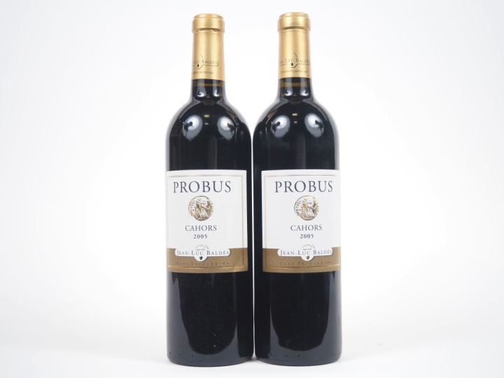 2 BOUTEILLES CAHORS PROBUS JEAN LUC BALDÈS - 2005