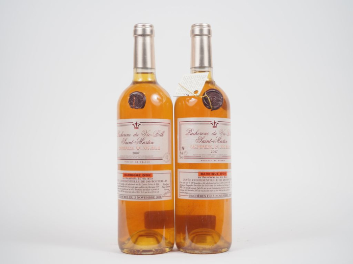 2 BOUTEILLES PACHERENC DU VIC BILH SAINT MARTIN - 2007