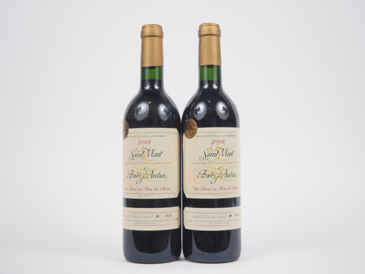 2 BOUTEILLES SAINT MONT BATZ D'AUTAN - 2008