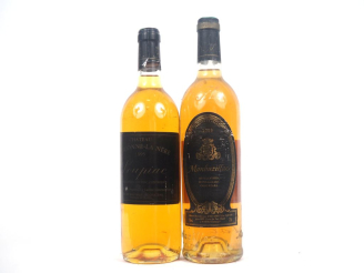Vente aux enchères 2 BOUTEILLES : 1 CHÂTEAU GASCONNE LA NÈRE LOUPIAC 1995 - 1 MONBAZILLAC