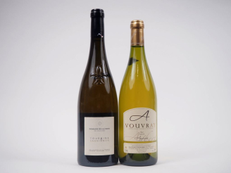 Vente aux enchères 2 BOUTEILLES : 1 VOUVRAY AUBERT 2019 - 1 SAUVIGNON DOMAINE DE LA CROIX
