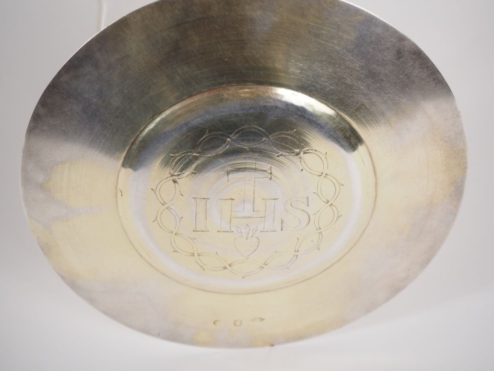 Calice et sa patène Restauration en argent doré 925 et vermeil, poinço