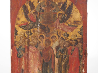 Vente aux enchères Icône de l'Ascension.  Grèce, fin XVIII - début XIXe siècle.  Tempera 