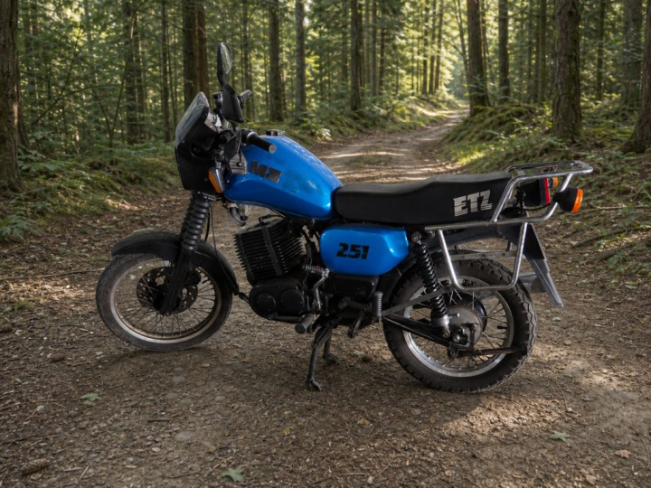 MZ 251 ETZ :  Numéro de série : 2602342. Numéro moteur : 1568784. 1ère