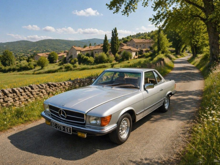Mercedes 280 SL BVM4 :  Numéro de série 10704210001252. 1ère M.E.C : 1