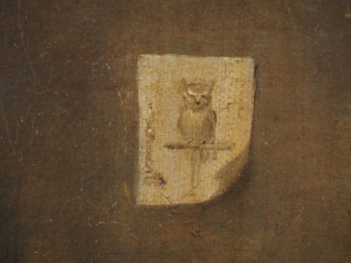 Ecole française XVIIIème, TENIERS (d'après). "Scène de taverne" Huile 