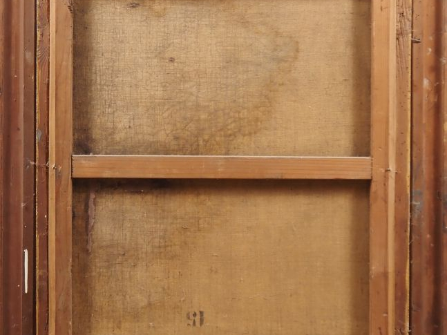Ecole française XIXème. "Portrait d'homme barbu"  Huile sur toile Dim.