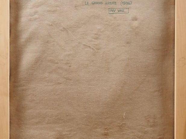 Mario CAVAGLIERI.  "Le grand arbre" Huile sur toile Circa 1936 Dim. 80