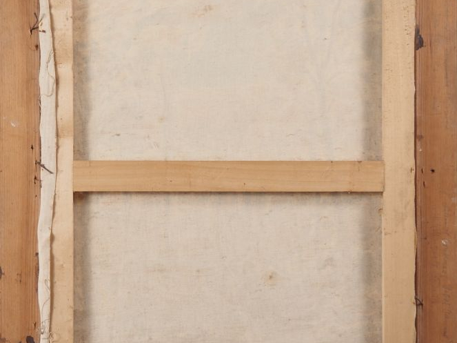 Mario CAVAGLIERI.  "la cascade à travers les arbres" Huile sur toile, 