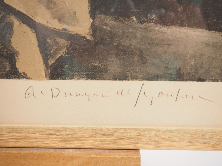DUNOYER DE SEGONZAC.  "nature morte" Lithograpie numérotée 67/225