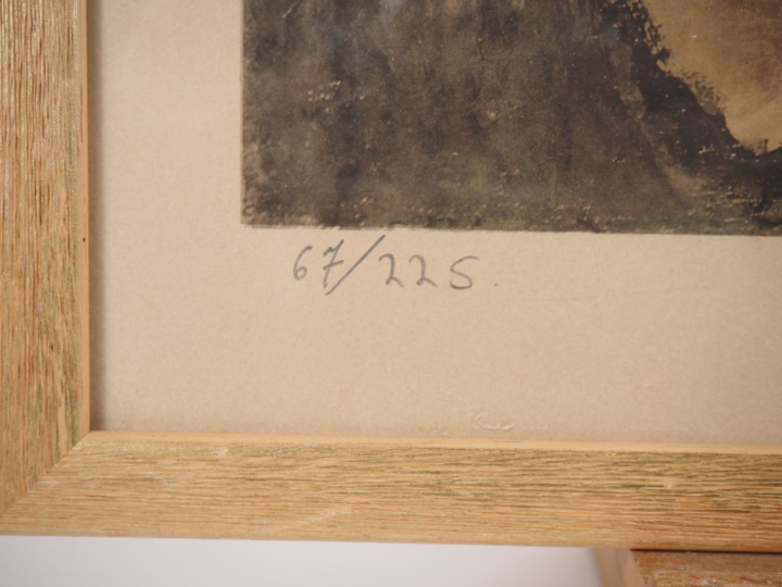 DUNOYER DE SEGONZAC.  "nature morte" Lithograpie numérotée 67/225
