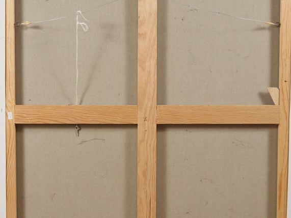 Christian HENON.  "Etude II" Huile sur toile, signée et titrée au dos 