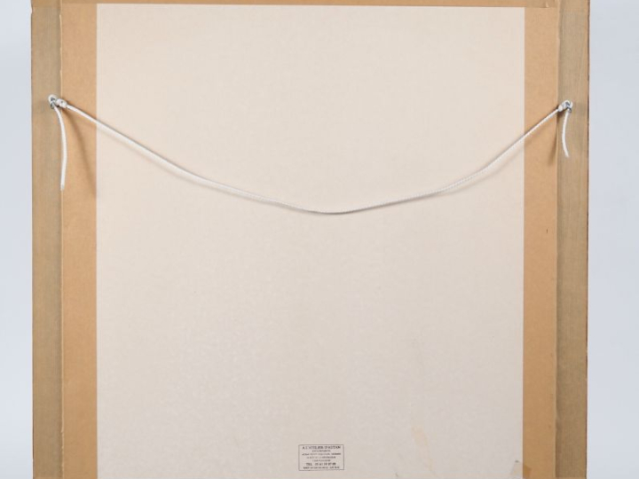 Marcel LENOIR.  "Mystère eucharistique, Vierge blanche, Jésus et Saint