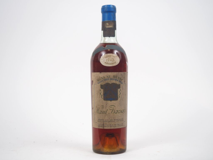 1 BOUTEILLE AGNEAU BLANC "SELECTION ROTHSCHILD" HAUT BARSAC - 1943 - B
