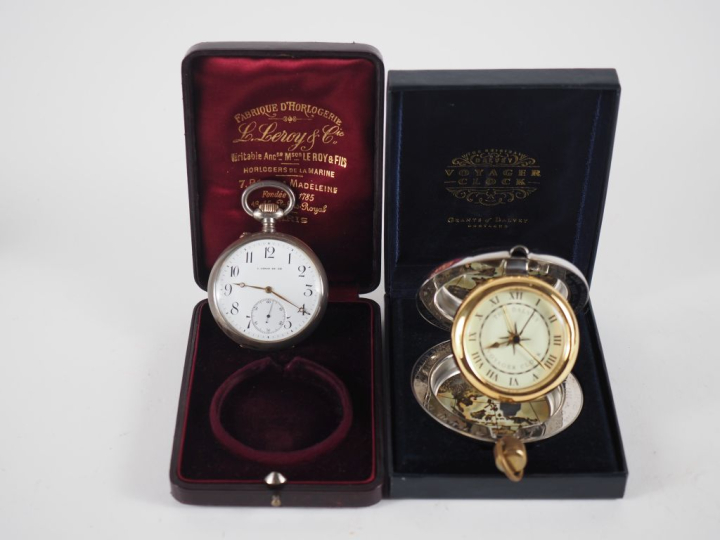 DALVEY. Voyager clock, scotland, dans son écrin avec son cetificat d'a