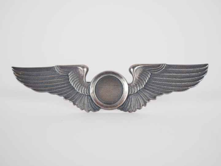 Badge aerial observer USAAF en argent. Poids. 15 g.  L. 8 cm.