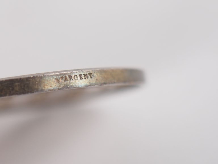 BARRE. Médaille en argent 925 "concours des volatiles". Poinçonnée et 