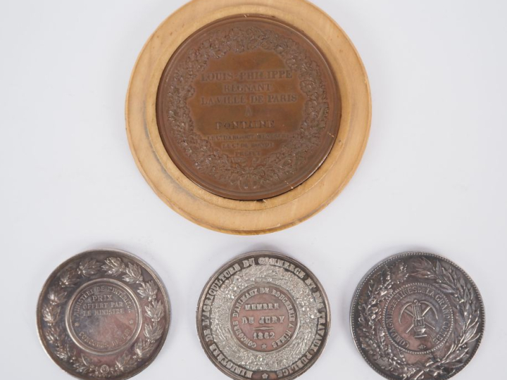 Médaille en argent "concours de Tir"  médaille en argent "Compagnie de