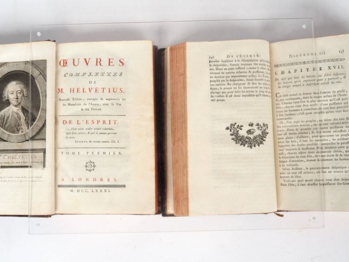HELVÉTIUS (Claude-Adrien). ŒUVRES COMPLETTES DE M. HELVÉTIUS. Nouvelle