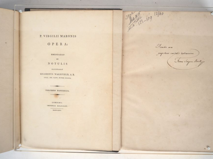 VIRGILE (Publius Vergilius Maro). P. VIRGILII MARONIS OPERA. Emendabat
