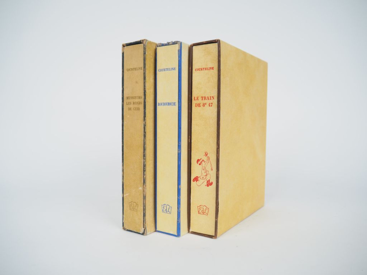 [DUBOUT]. ENSEMBLE DE 3 OUVRAGES de Georges COURTELINE ILLUSTRÉS PAR D