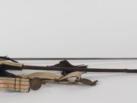 Épée d’officier Second Empire.  Fusée en corne, clavier à l’Aigle. Con
