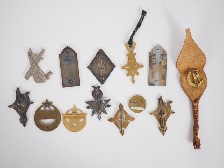 COMPAGNIES MEHARISTES ET SAHARIENNES  Ensemble 13 insignes : deux de l