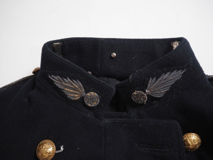 Bicorne et tunique de polytechnicien.  IIIe République.  A.B.E. Matric