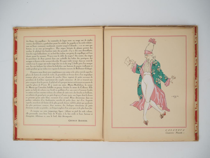 BARBIER (George). PANORAMA DRAMATIQUE. CASANOVA. Décors et costumes pa