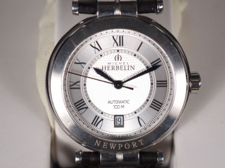 Vente aux enchères Michel HERBELIN, Newport Automatic Ref. 1666 BC Montre bracelet en aci
