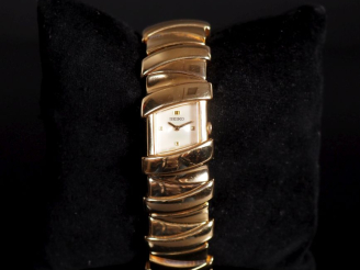 Vente aux enchères SEIKO, Rivoli Ref. 317 N°268 866 Montre bracelet de dame en métal doré