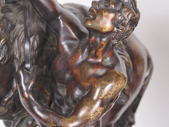 COUSTOU (d'après).  "les chevaux de Marly" Paire de sculptures en bron