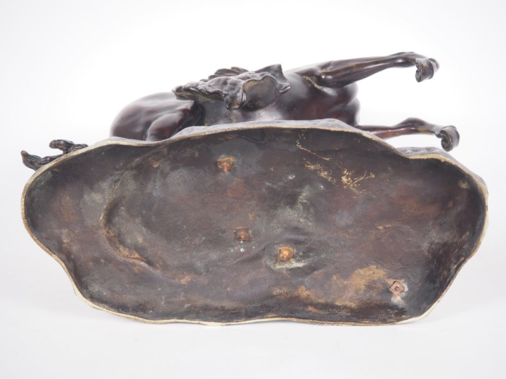 COUSTOU (d'après).  "les chevaux de Marly" Paire de sculptures en bron