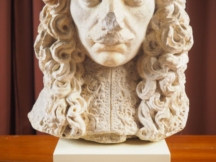 École française XVIIème. "Portrait de Pierre-Paul Riquet" Sculpture en